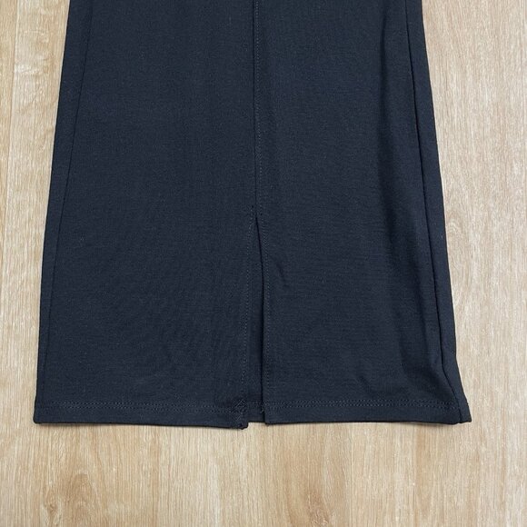 AVA & VIV PULL ON PANTS FRONT SEAM SPLIT HEM HIGH RISE STRETCH SIZE 1X BLACK - Picture 6 of 12